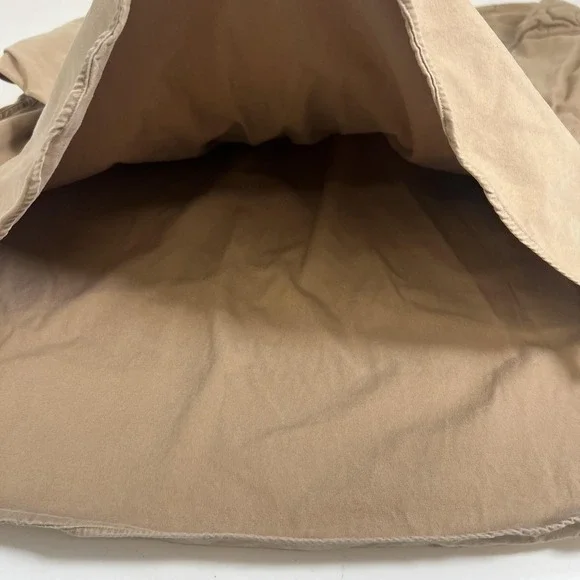 Vintage Polo Ralph Lauren Shirt XL Beige Twill Long Sleeve 1/2 Zip Military - Picture 7 of 16